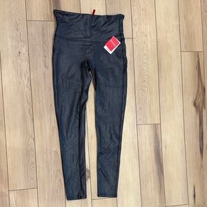 Spanx Faux Leather High-Waisted Leggings